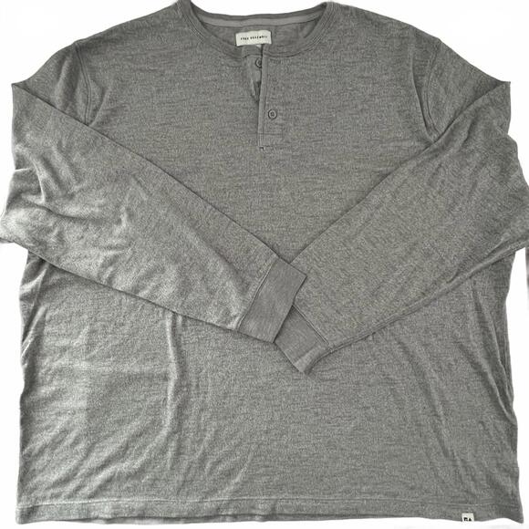 Free Assembly Other - Free Assembly Men's Long Sleeve Henley Shirt - XXL‎ Cozy Cotton Blend